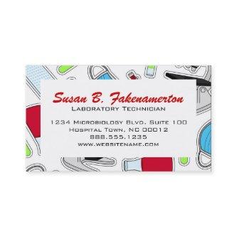 Cute Laboratory Pattern White