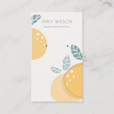Cute Lemon Abstract Fruit Bold Earring Display
