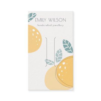Cute Lemon Abstract Fruity Bold Hair Clip Display