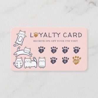 Cute Little Kitty Cat Pet Care & Grooming Loyalty