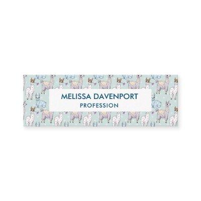 Cute Llama Pattern on Polka Dots Mini
