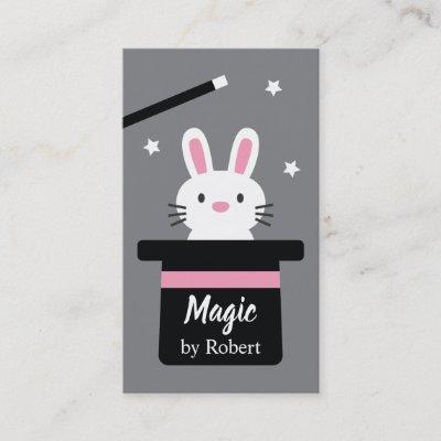 Cute Magic Rabbit From Top Hat