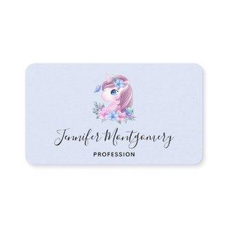 Cute & Magical Baby Unicorn Watercolor