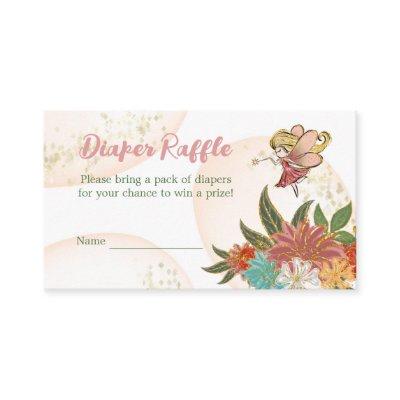 Cute Magical Fairies Woodland Diaper Raffle Game