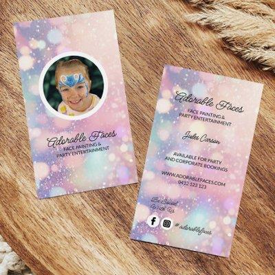 Cute Modern Glitter Face Painter Photo