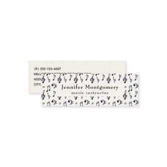 Cute Musical Notes Pattern Mini