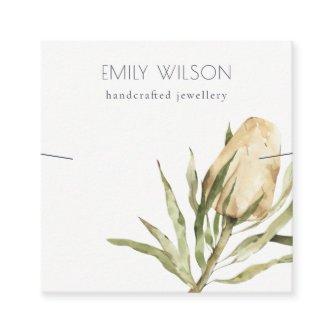 Cute Native Banksia Floral Necklace Display Square