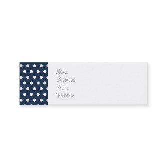 Cute Navy Blue White Tiny Little Polka Dots Gifts Mini
