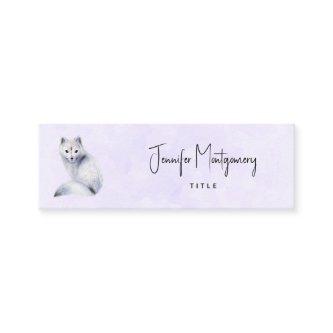 Cute Nordic Fox with Floral Markings Mini