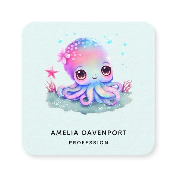 Cute Octopus Sea Creature Square