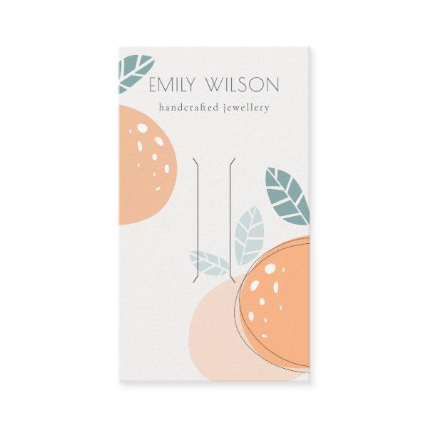 Cute Orange Abstract Fruity Bold Hair Clip Display