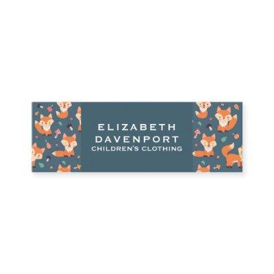 Cute Orange Fox Pattern Illustration Mini
