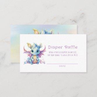 Cute Pastel Dragon Girl Diaper Raffle