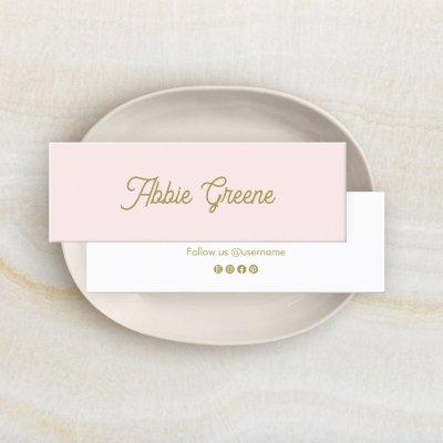 Cute Pastel Pink Script Beauty Mini