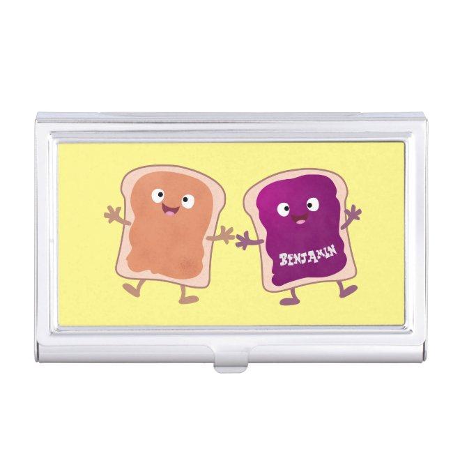 Cute peanut butter and jelly sandwich cartoon  case
