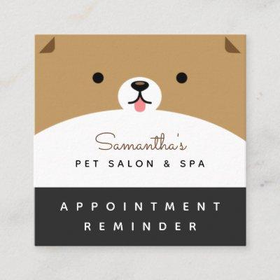 Cute Pet Appointment Reminder Salon & Spa Modern  Square