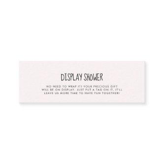 Cute pink elephant Display shower card insert
