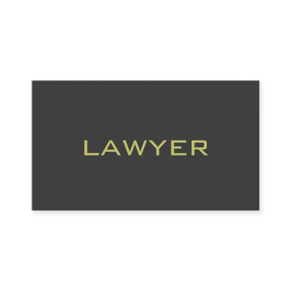 Cute Plain Gray Attorney at Law