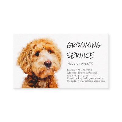 Cute Poodle Dog Grooming Shop (with service menu)