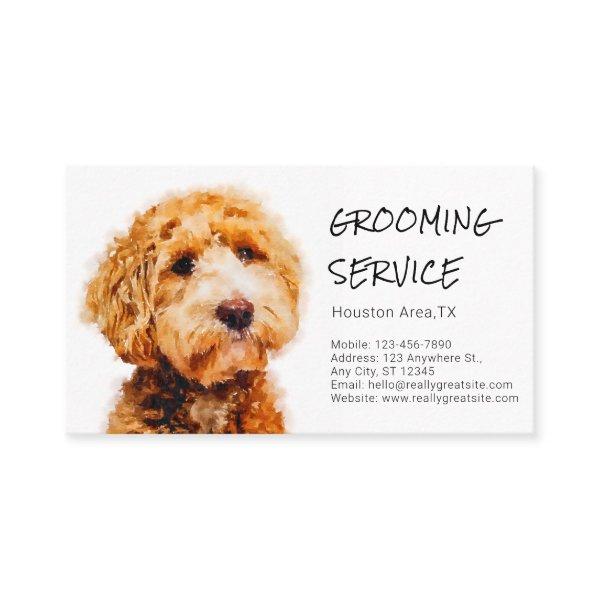 Cute Poodle Dog Grooming Shop (with service menu)