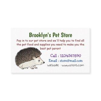 Cute prickly hedgehog cartoon illustration