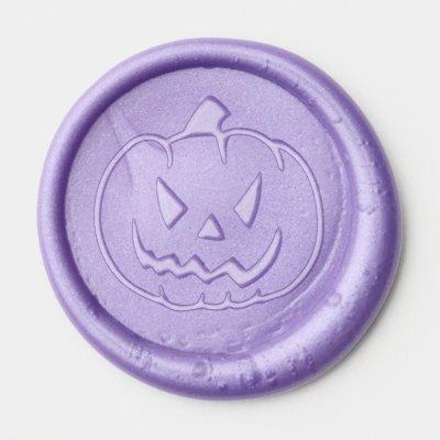 Cute Pumpkin Face Halloween Wax Seal Sticker