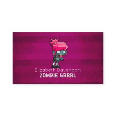 Cute Punk Rock Zombie Grrrl Fun Novelty