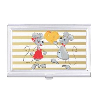 Cute Quirky Whimsical  Mouses-Stripes  Case