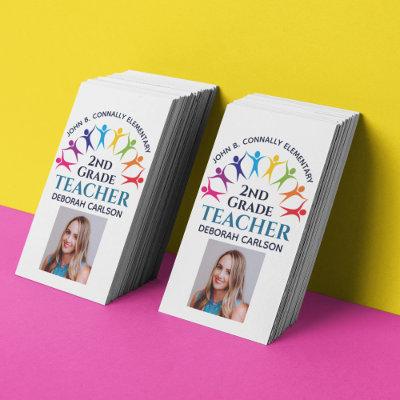 Cute Rainbow Elementary School Teacher Educator