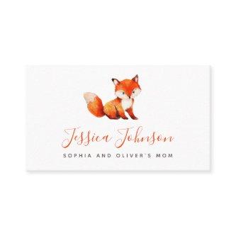 Cute Red Fox Watercolor Mommy Calling Play Date