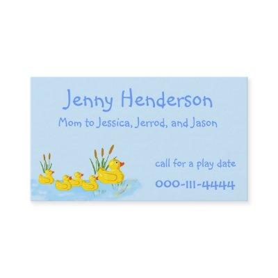 Cute Rubber Ducks Custom Mommy Card