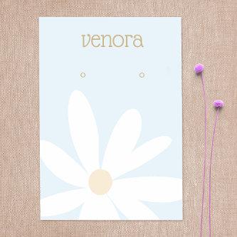 Cute Simple Daisy Floral Earring Display Card