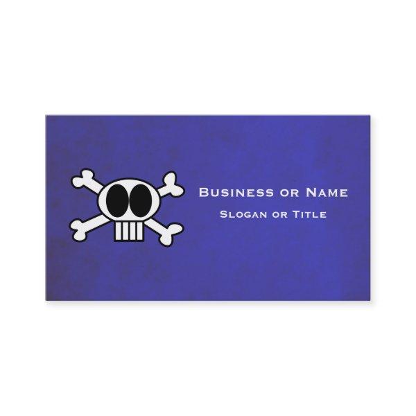 Cute Skull and Crossbones with Big Black Eyes