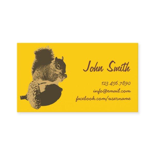 Cute Squirrel & Oak Nut Creative Profile Card