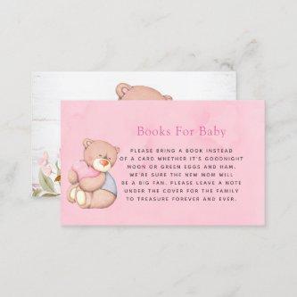 Cute Teddy Bear Pink Girl Books for Baby