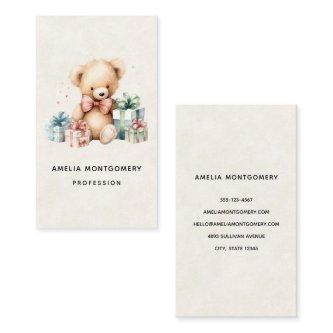 Cute Teddy Bear with Christmas Presents