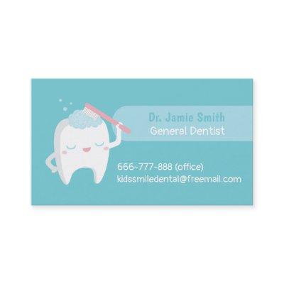 Cute Tooth Brushing With Toothbrush Dentist