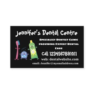 Cute toothbrush toothpaste dental floss cartoon