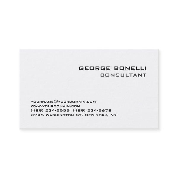 Cute Trendy Black & White Consultant