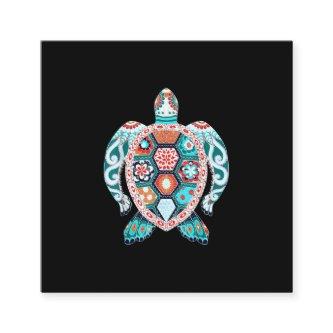 Cute Turtle - Sea Turtle Sea Ccean Beach Lover Square