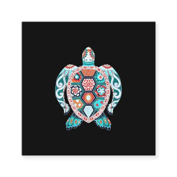 Cute Turtle - Sea Turtle Sea Ccean Beach Lover Square