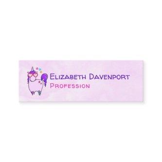 Cute Unicorn in Heart Shaped Glasses Mini