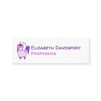 Cute Unicorn in Heart Shaped Glasses Mini