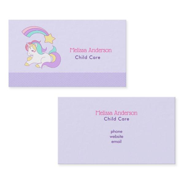 Cute Unicorn with Colorful Shooting Star