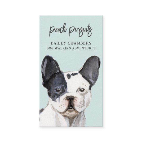 Cute Unique Watercolor Dog Walker