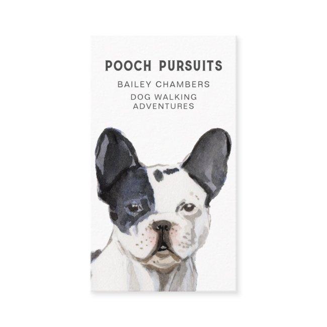 Cute Unique Watercolor Dog Walker