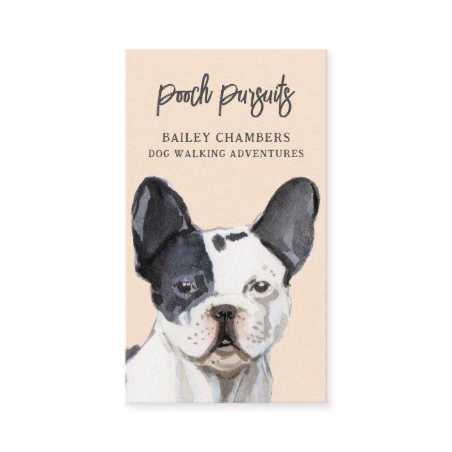 Cute Unique Watercolor Dog Walker