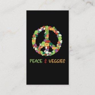 Cute Vegetables Plant Peace Sign Vegan Fun