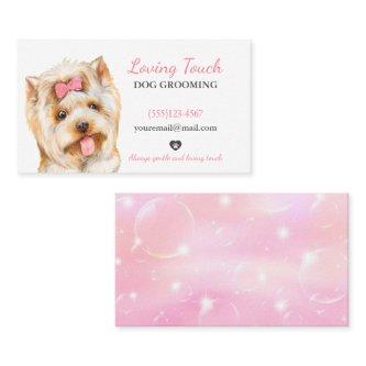 Cute Watercolor Pet Dog Grooming Service