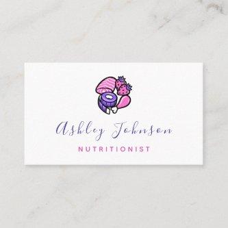 Cute Whimsical Funny Food Nutritionist Dietician